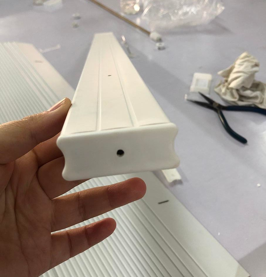 Horizontal Blind PVC Wood Fauxwood Venetian Blind Bottom Rail