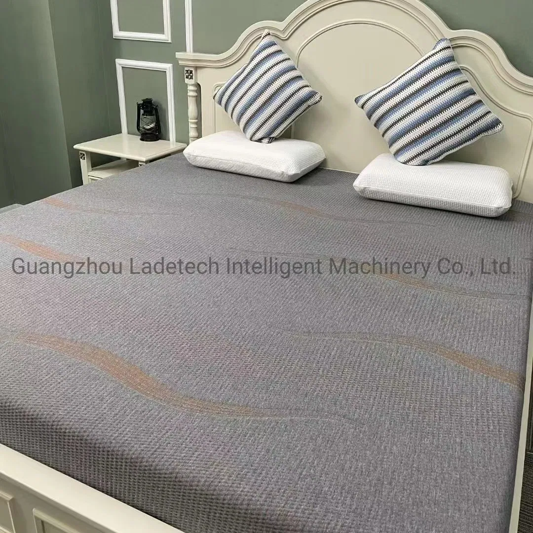 LDT-ZJB 300-450 Grams High Density Mattress 100% Polyester Ticking Knitted Jacquard Fabric high quality Polyester fabric for mattress