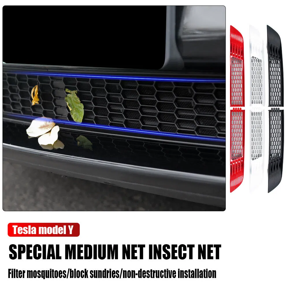 Усовершенствованная съемная и моющаяся сетка для защиты от насекомых на решетку радиатора Tesla