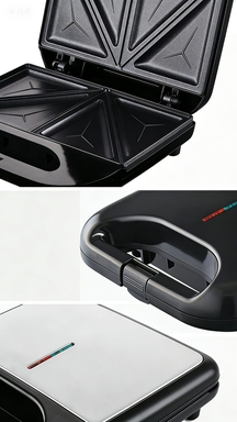 Versatile Sandwich Maker with Adjustable Temperature Control Feature