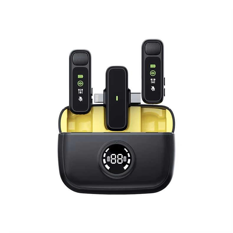 Wireless Lapel Microphone Portable Mini Lavalier Microphone for Mobile