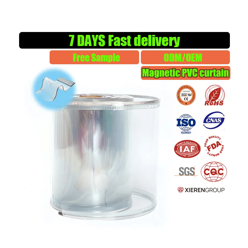 Xieren Self-Closed Transparent PVC Magnetic Screen Door Curtain Outdoor