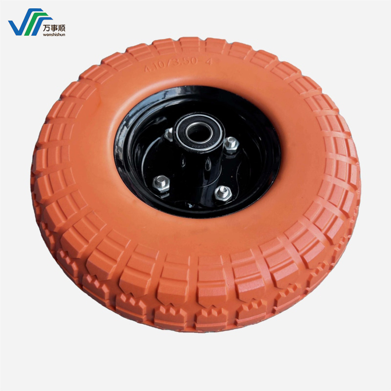 Made in China Hand Trolley PU Foam/Foaming Tyre Wheelbarrow /Wheel Barrow Solid Rubber Wheel
