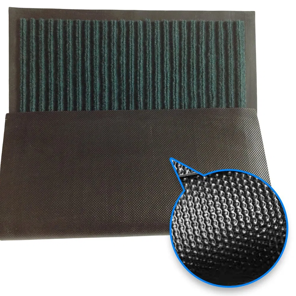 Modern Double Stripes PVC Floor Mats Non-Slip and Absorbent Exhibition Capret