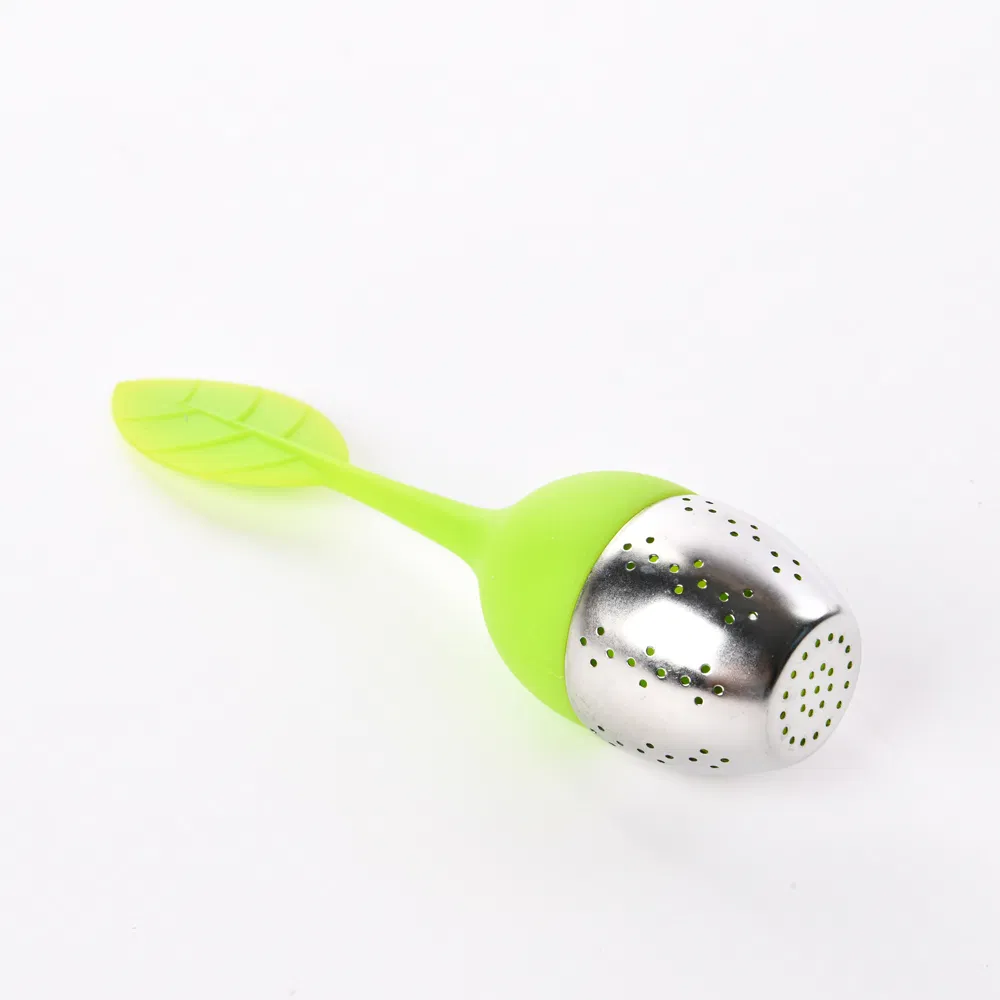 Tea Infuser Filter Silicone Handle Loose Stainless Steel Tea Ball Strainer