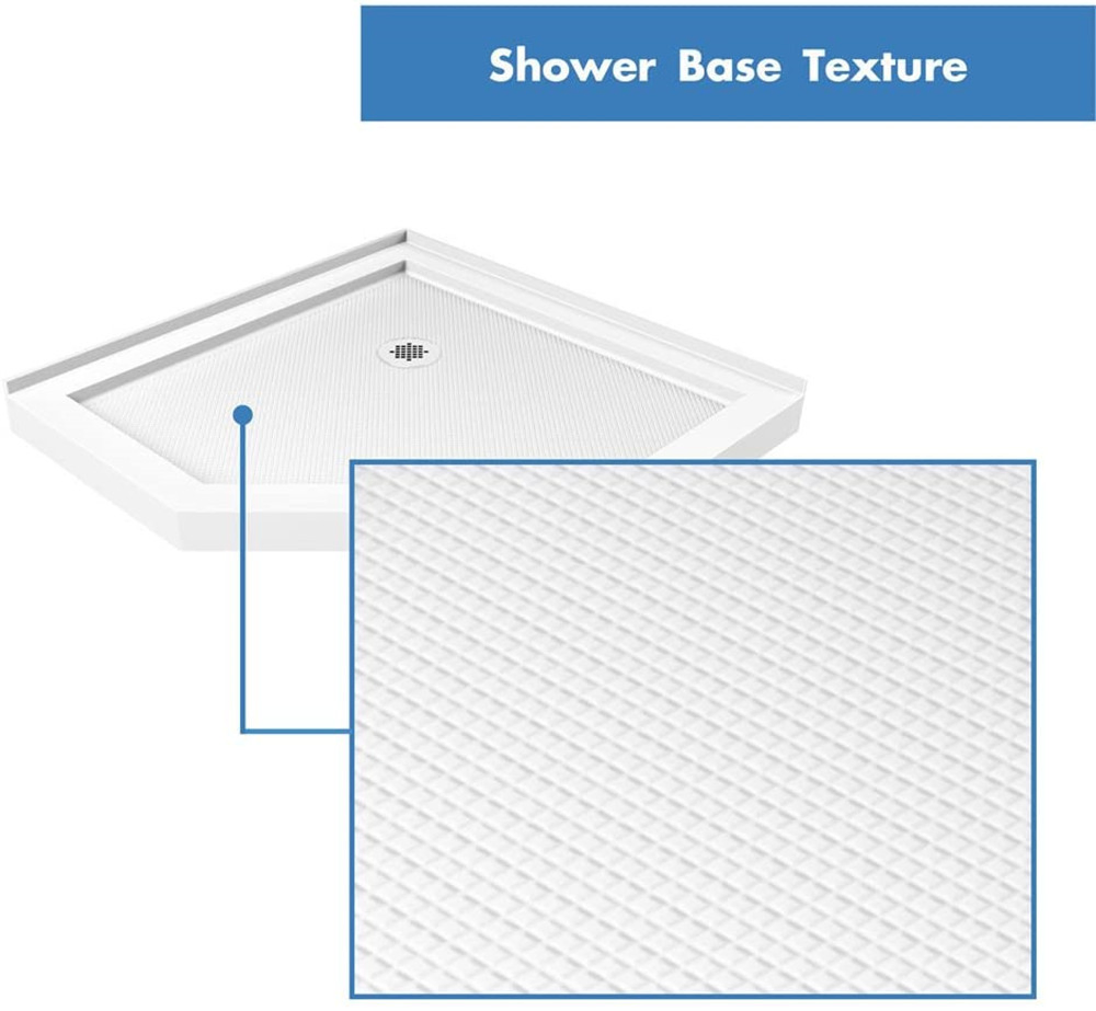 Center Drain Abnormal Shower Base with Flanges (BD-4006)