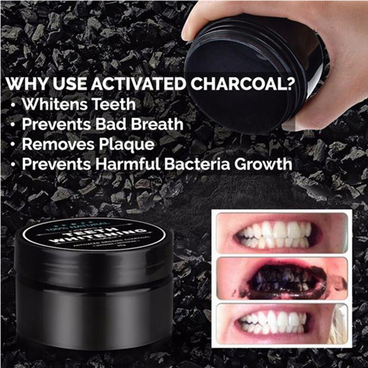 Hot Sale Natural Activated Charcoal Teeth Whitening Powder for Oral Care