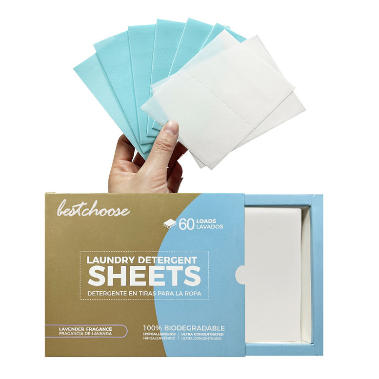 Eco-Friendly Biodegradable Pure Natural Plant Laundry Detergent Sheet/Strips