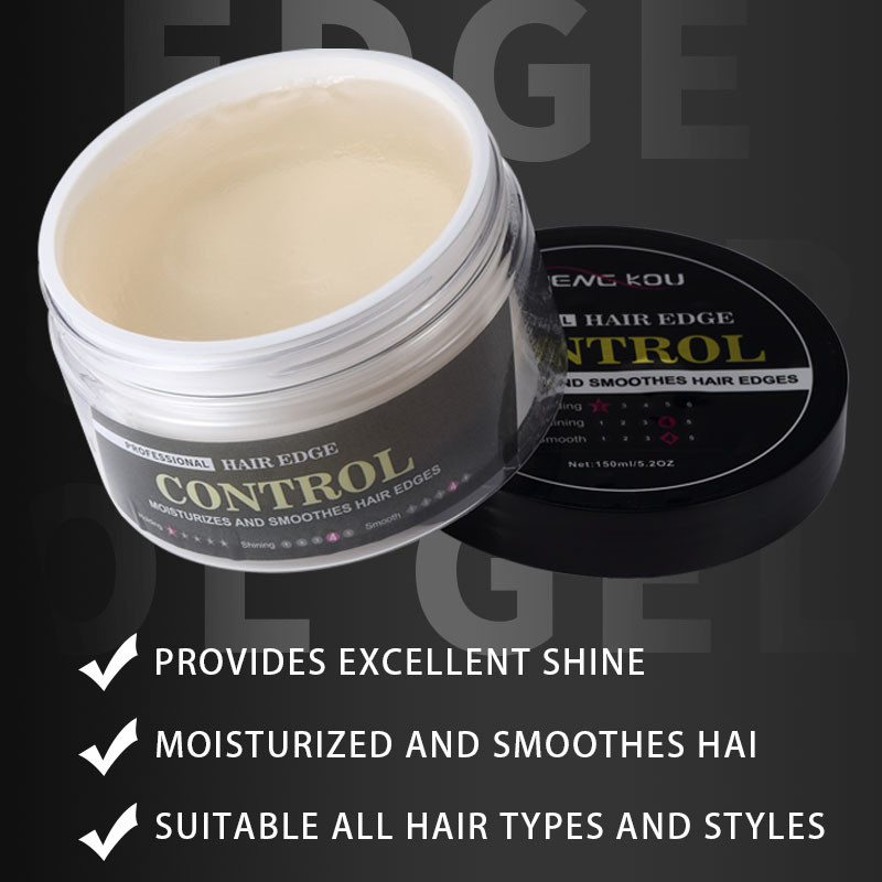 Custom Own Brand Long Lasting Mens Hair Care Styling Products Edge Effect Hair Edge Control Gel Wax for Black Women