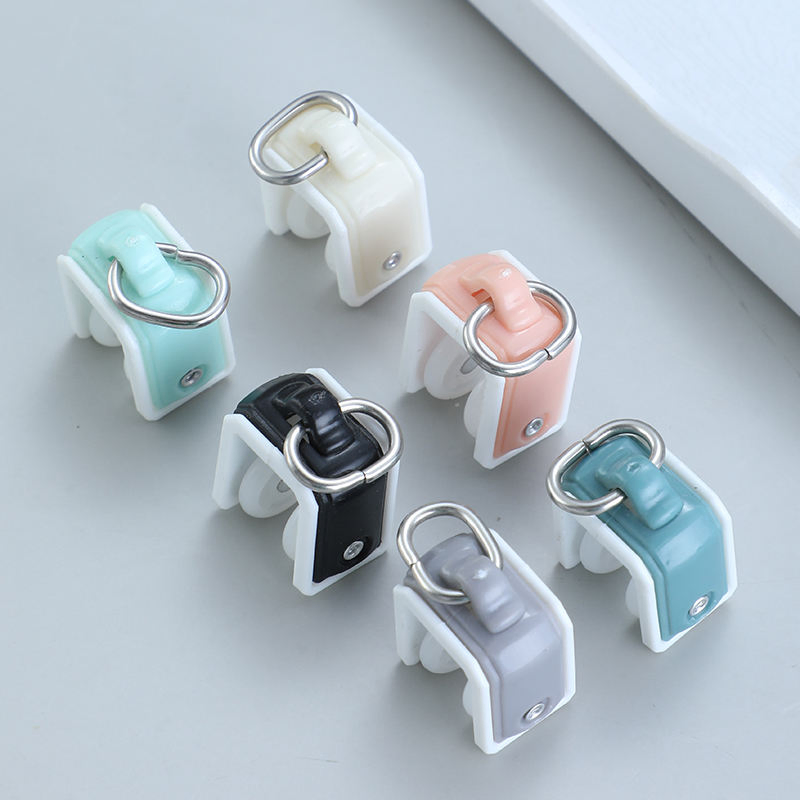 Motorized Curtain Accessories Plastic Pulley Runners for Curved Rail