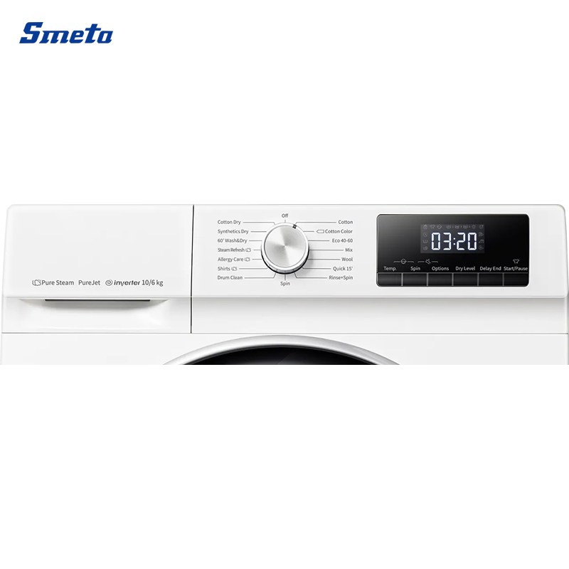 Smeta Home Use Portable 10kg Automatic Front Loading Laundry Cleaning Washer Washing Machine