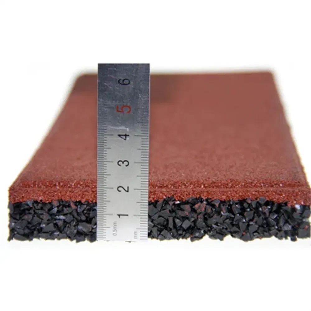 High Traffic Rubber Floor Tile Mat Outdoor Flooring 1mx1m for Kids Play Area