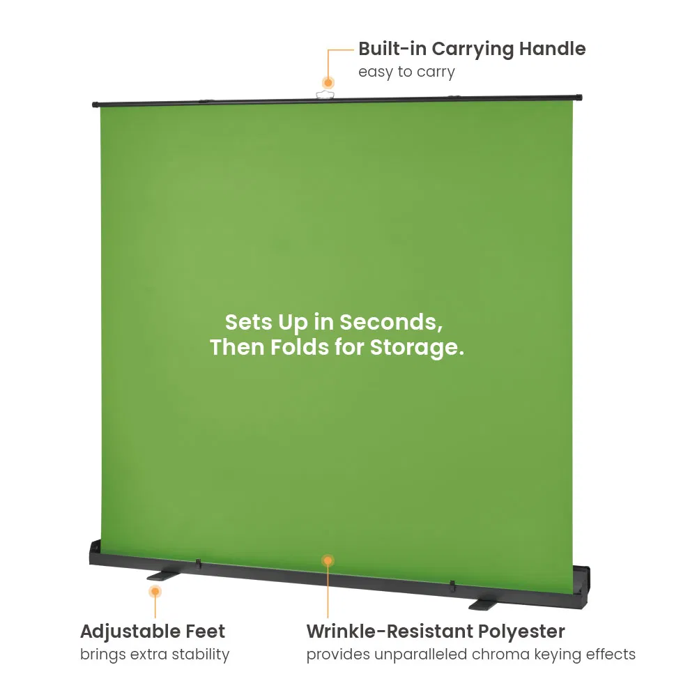 Green Screen Backdrop for Photography Party Decor Video Studio Calls Streaming Gaming VR Photoshoot