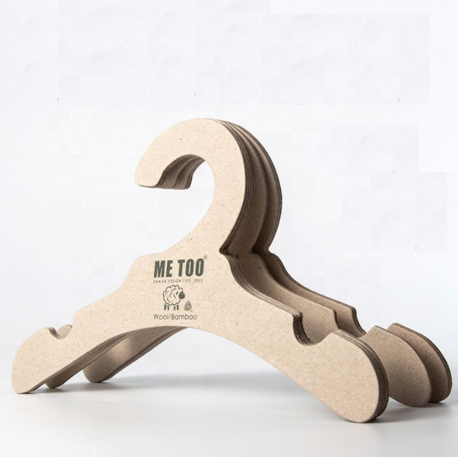 Custom Printed Recycled Biodegradable Eco-Friendly Cardboard Paper Suit Coat Clothes Pet Clothes Paper Hanger