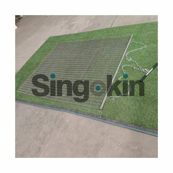 Heavy-Duty Steel Drag Mat PRO - Industrial Concrete Leveling Tool