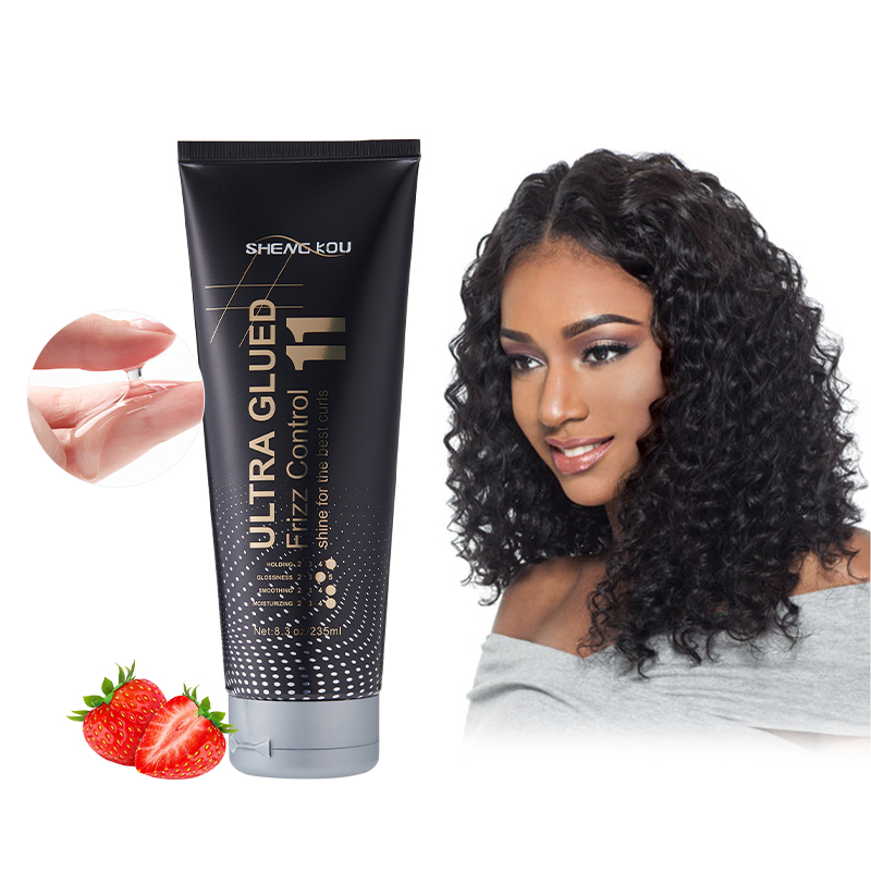 Professional Custom Leave-on Organic 24 Hours Moisture Private Label Ultra Glued Hair Gel for Curly Hair