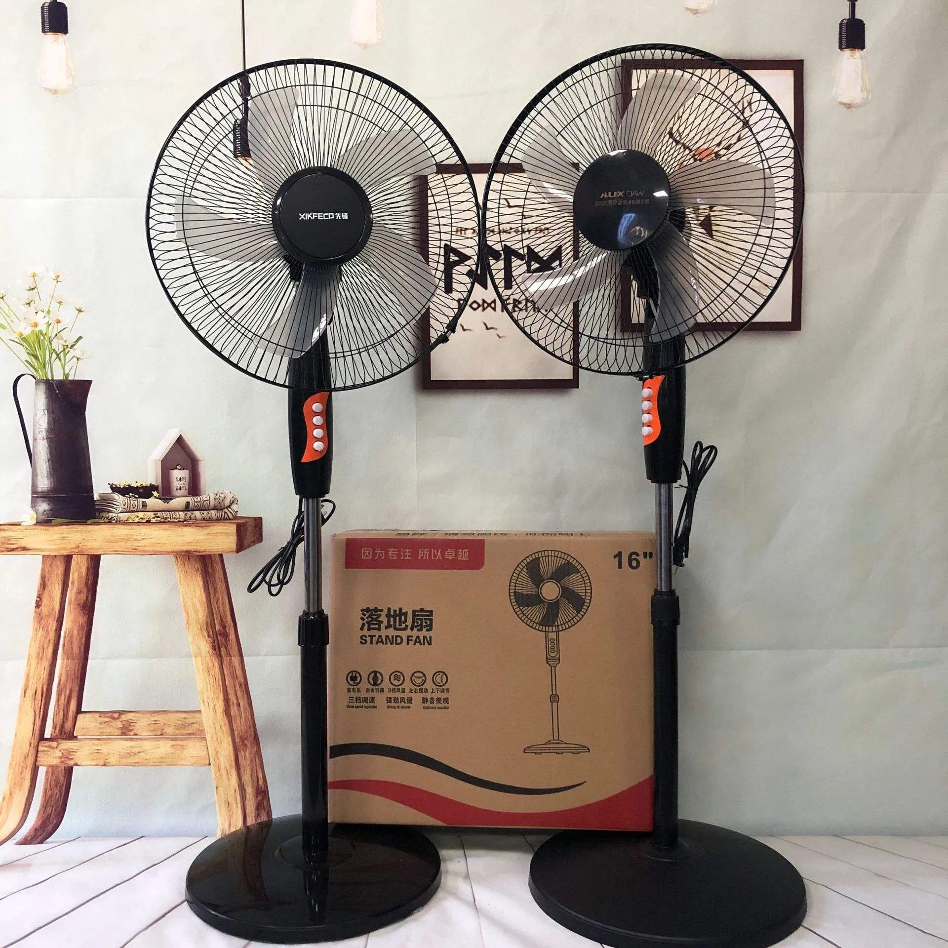 Напольный вентилятор 16 дюймов, механический