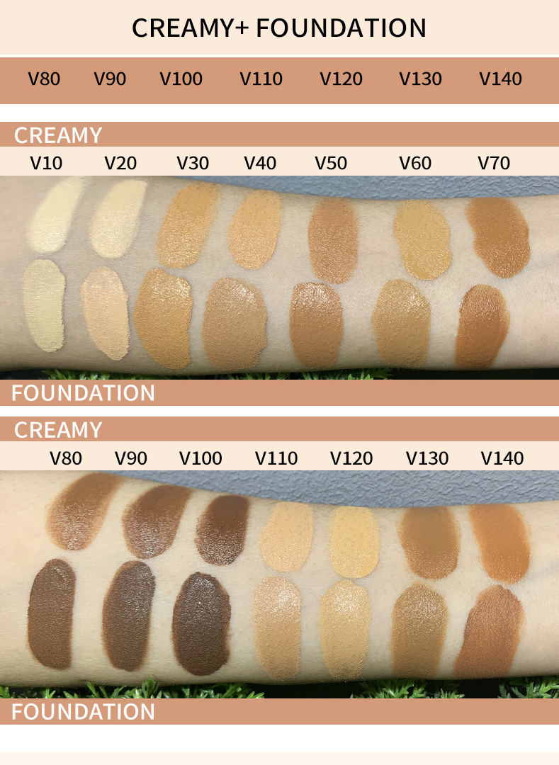 Full Coverage Creamy Concealer Makeup Liquid Foundation Private Label 2 in 1 Concealer