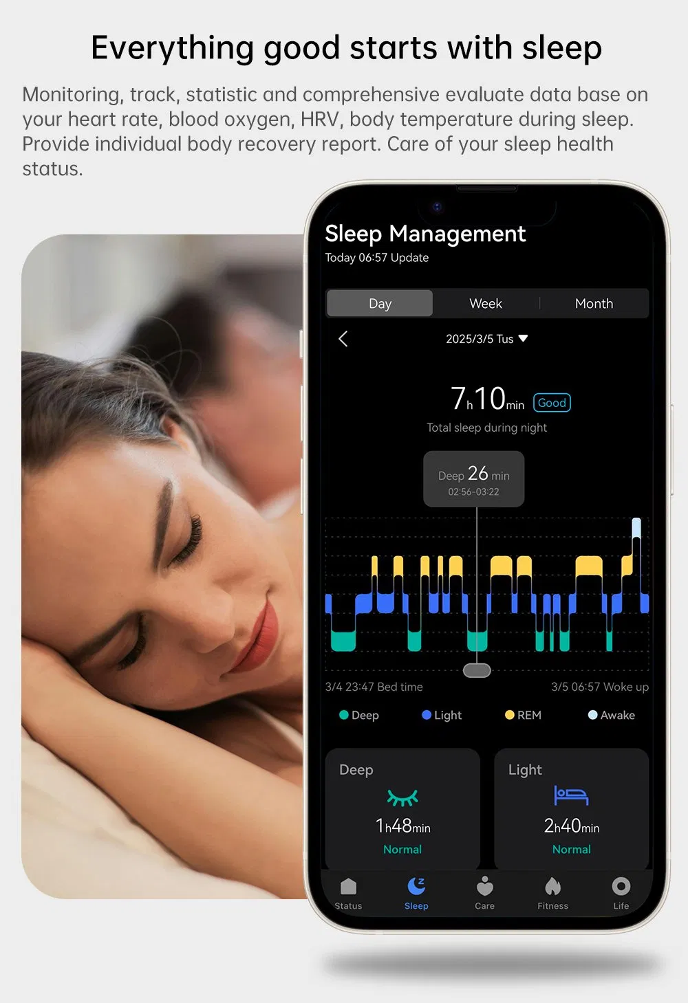 Умное кольцо TM21 с сенсорным управлением и мониторингом здоровья