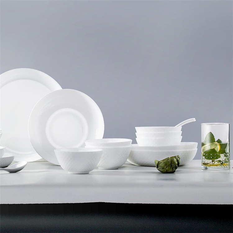 Premium Jade Opal Glassware Dish Set Elegant, Shatter-Resistant, Multi-Piece for Serving and Home Decor