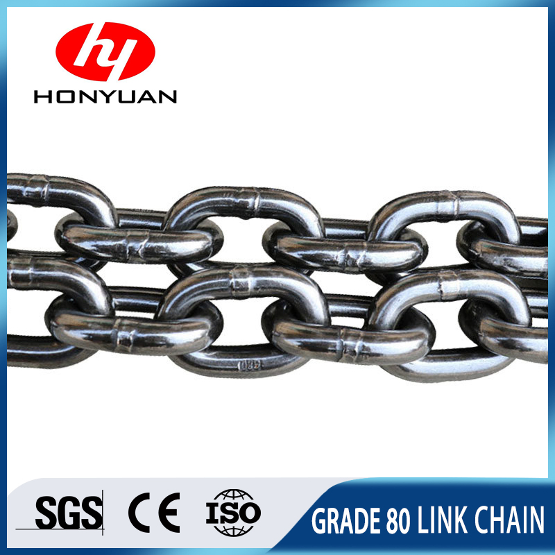 1.15 Ton Alloy Steel Chain 6 mm G80 Black Link Chain
