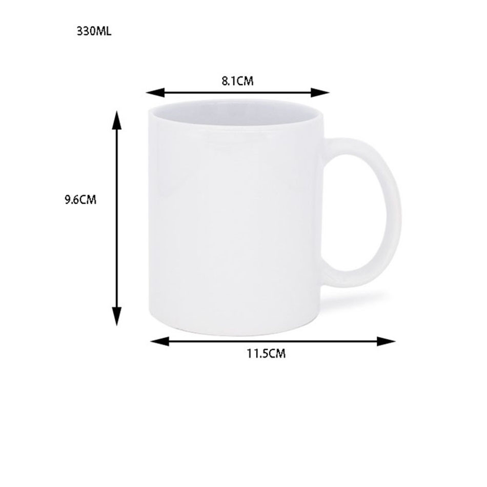 Sublimation Ceramic White Mugs Coffee Cups 11oz AAA