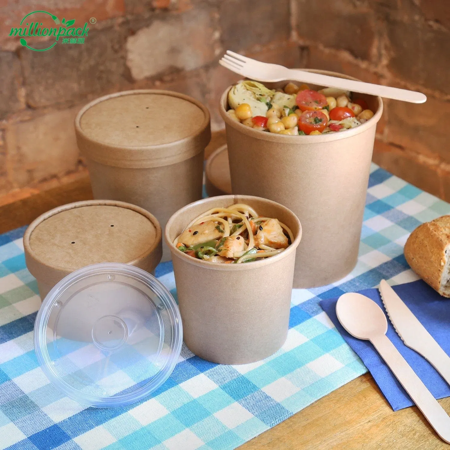 Wholesale Kraft Paper Cup Soup Bowl for High Volume Food Service Needs