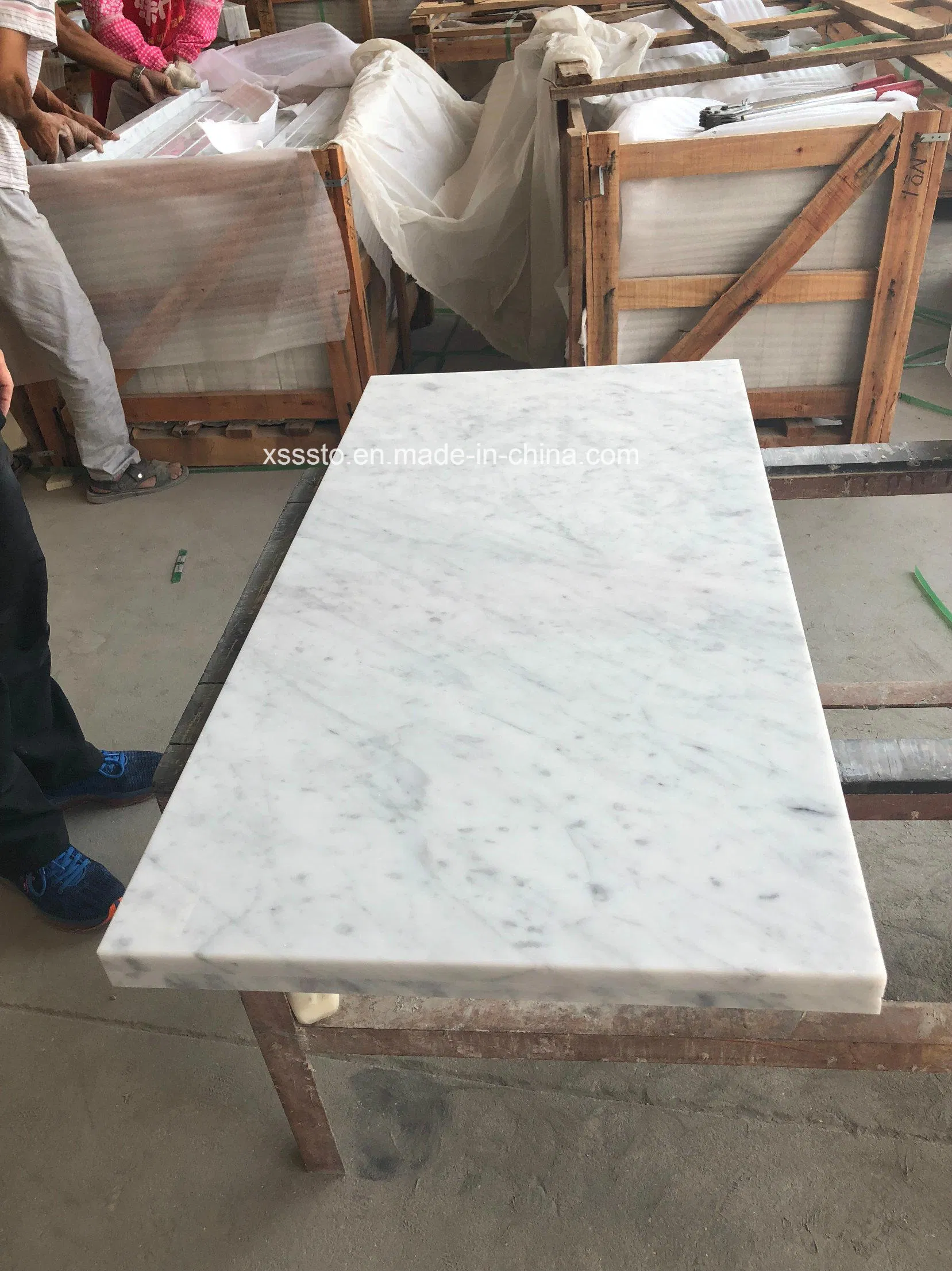 White Carrara Marble Countertop/ Kitchen Tops/ Work Tops/Vanity Top