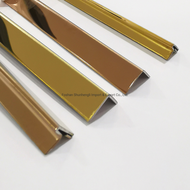 Mirror Stainless Steel Tile Trim L U T Decorative Metal Profile