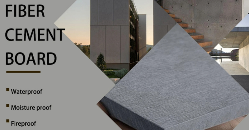 Fiber Cement Board for Interior or Outdoor Wall Flooring Usage