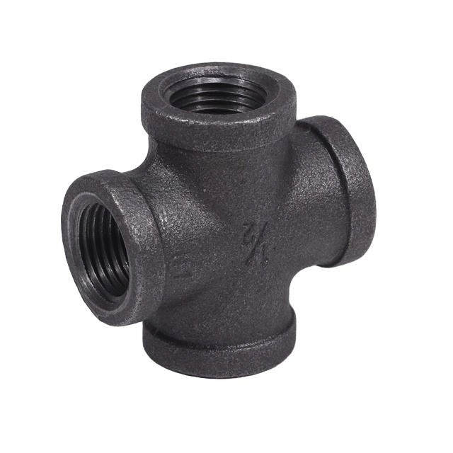 Leyon FM UL Fire Protection Fire Fighting System Fire Fighting Pipes Grooved Pipe Fitting Black Iron Cross