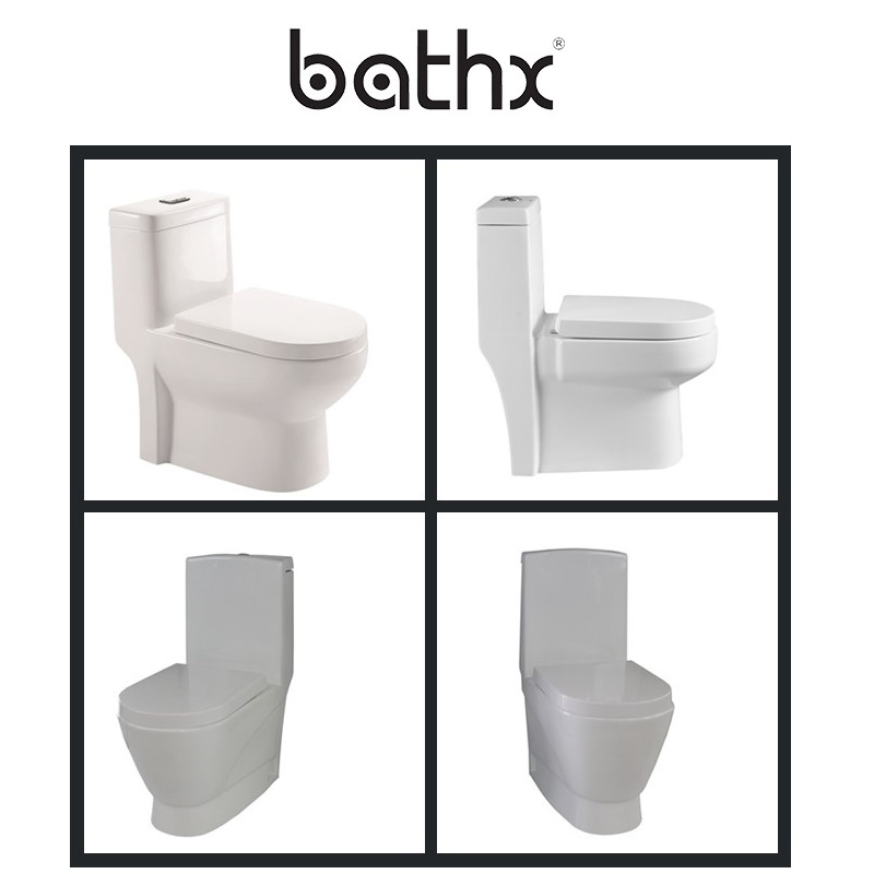 Ceramic Compound P-Trap 180mm Washdown One-Piece Toilet for Sale (PL-3822)