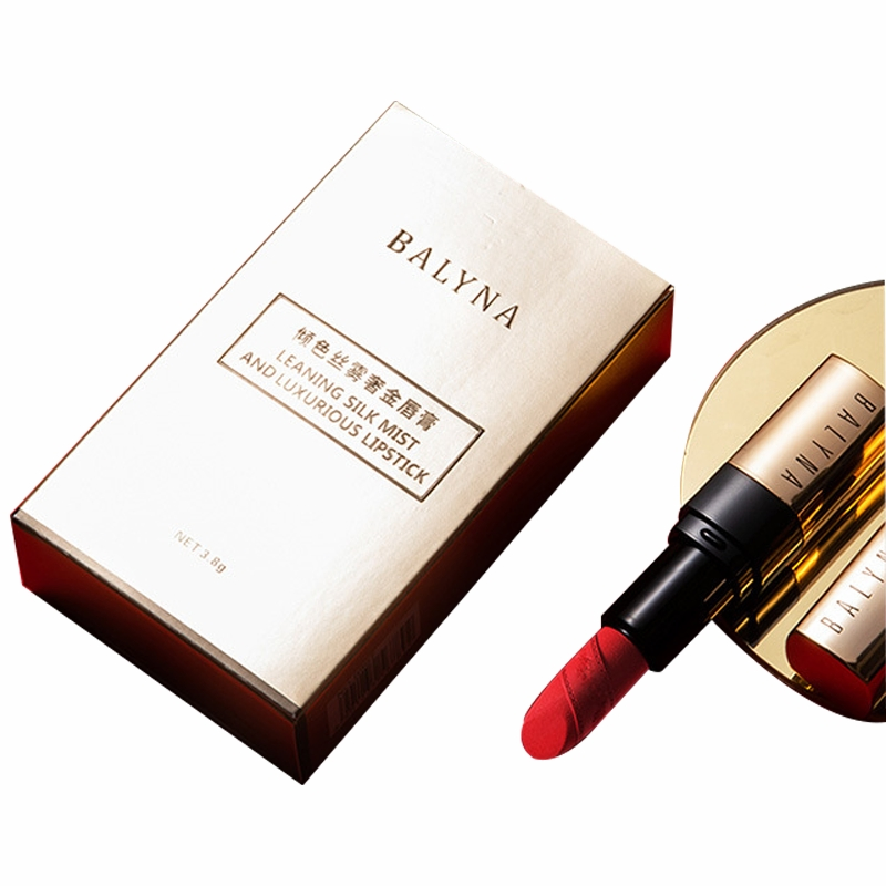 New Promotion Luxury Golden Carved Pattern Lipstick Velvet Moisturize Matte Lipstick China Products Manufacturers Custom Logo