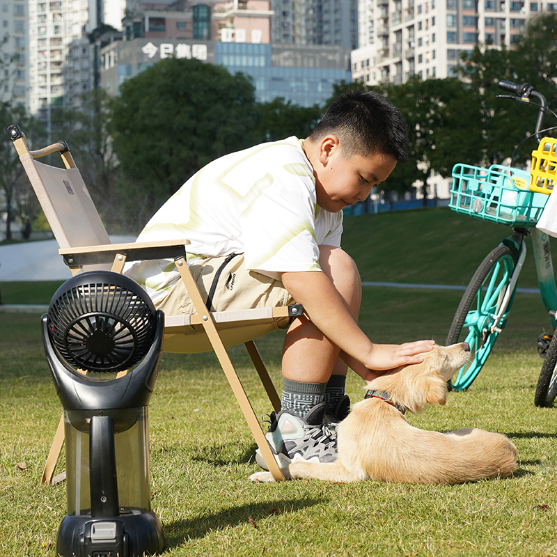 Trendy Mist Fan with Color Options for Modern Outdoor Camping and Sports Enthusiasts