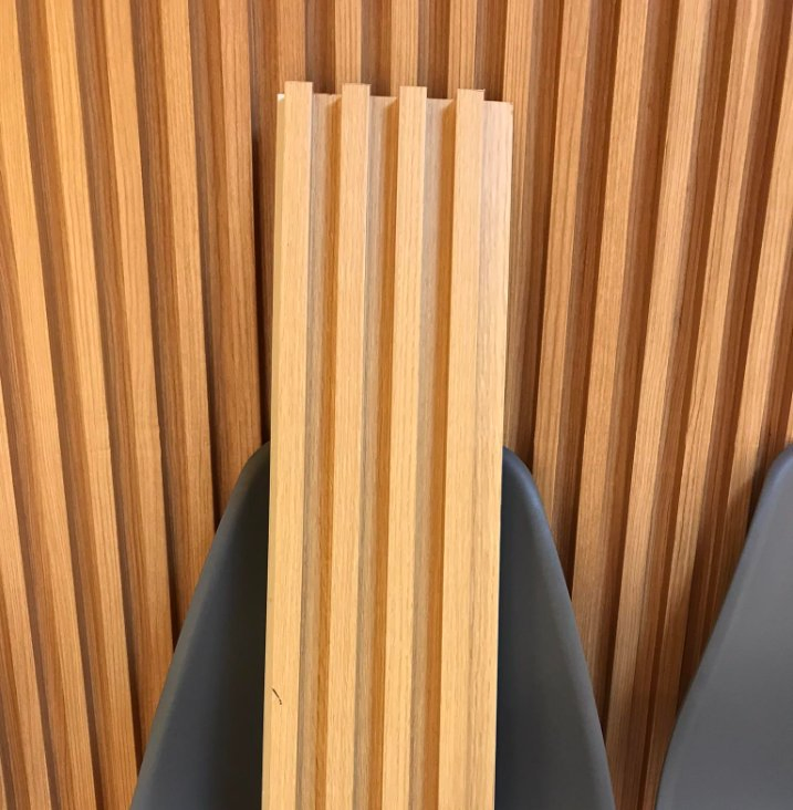 Waterproof WPC Wall Cladding PVC Film Wood Plastic Composite Panel