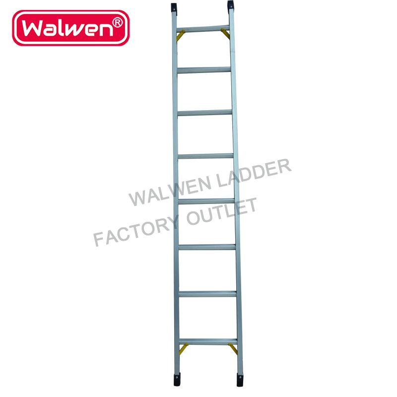 Long Single Straight Step Ladder Aluminum Trolley Step Ladder with Reasonable Price