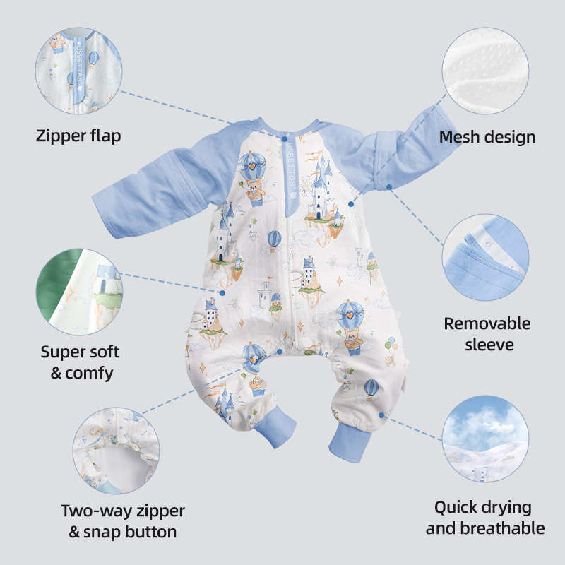 New Mesh Design Summer Baby Sleeping Bag Gauze ODM Kids Sleep Sack