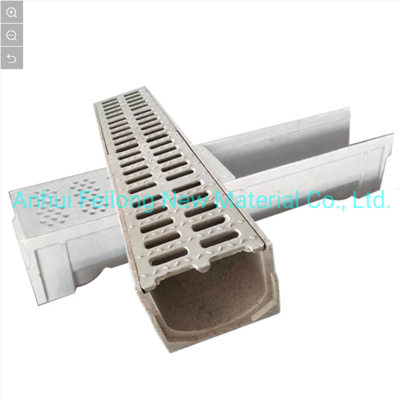 Fast Construction Outdoor SMC Drainage Polymer Concrete Gutter