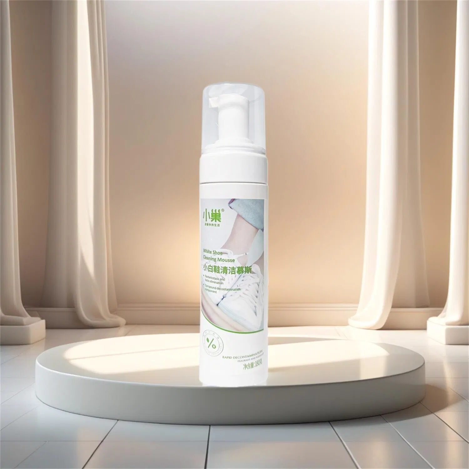 Deep Cleaning Agent for White Sneakers and Shoes Shine Spray