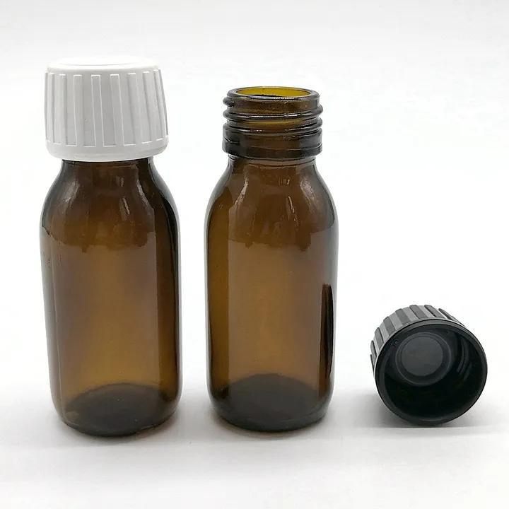 100ml Glass Bottle for Syrup with Aluminum /Plastic Cap