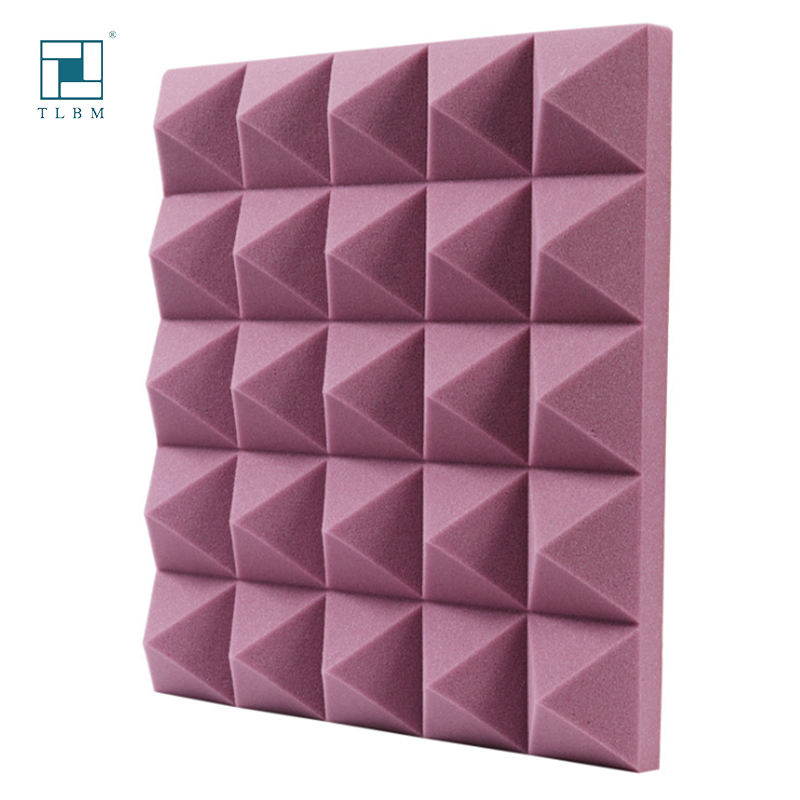 China Good Quality Factory Supplier 30*30*5cm Pyramid Color Acoustic Foam Panel