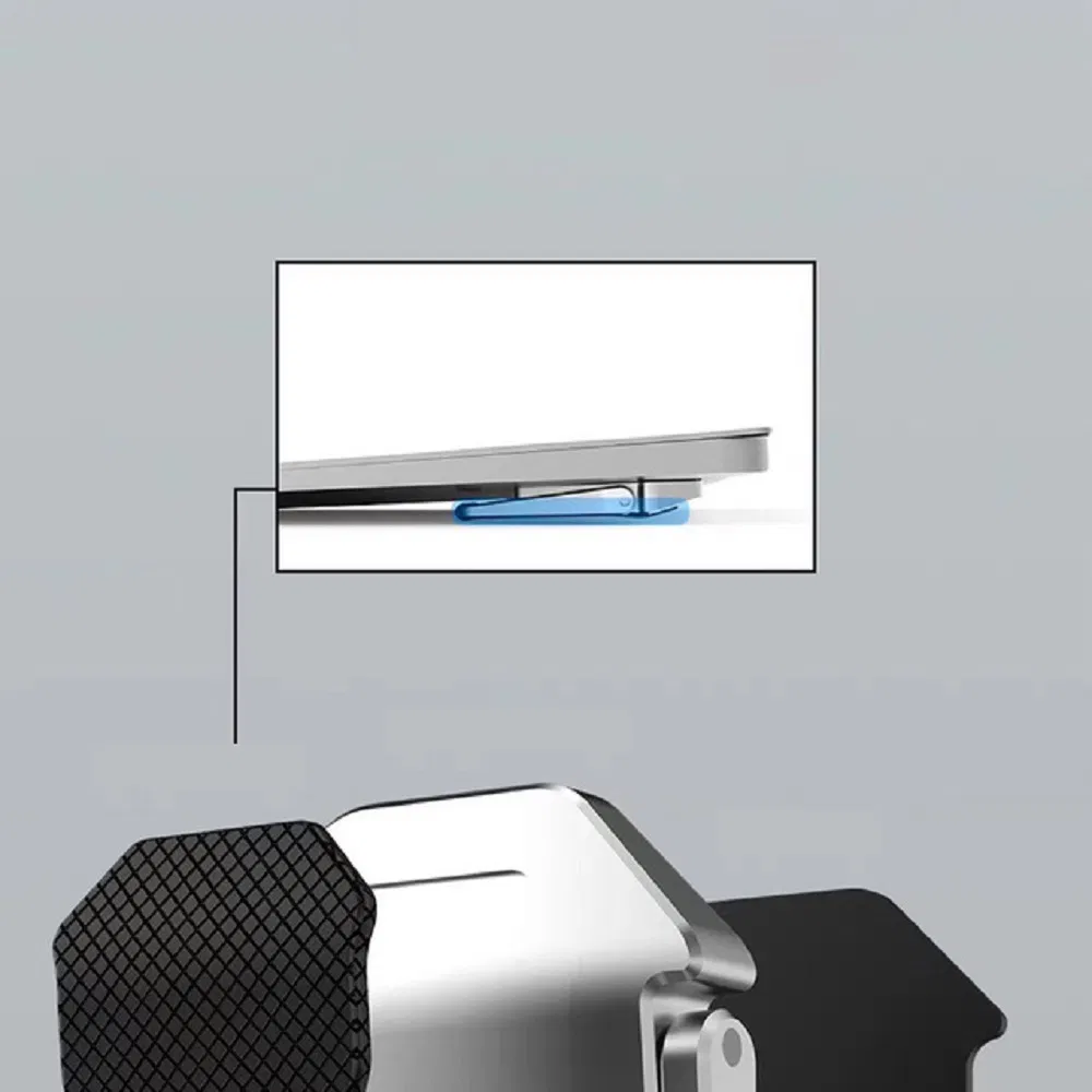 Portable Laptop Stand Mini Aluminum Cooling Pad Computer Keyboard Mount Kickstand Wbb18180