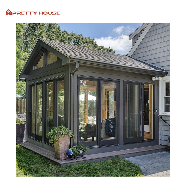 Free Standing Villa Four Season Aluminum Sunroom Glass Houses