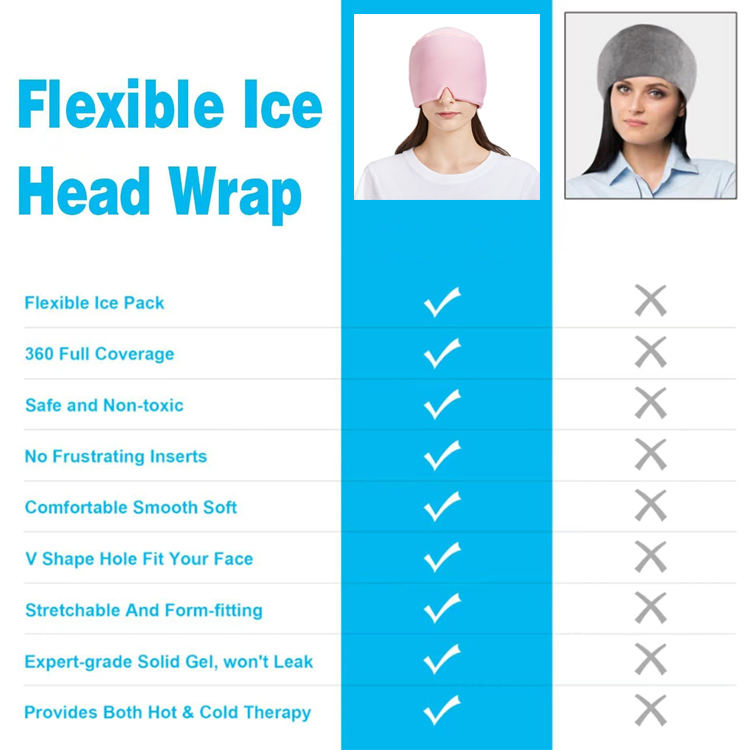 Trending Products 2023 New Arrivals Ice Head Wrap Migraine and Headache Relief Cap
