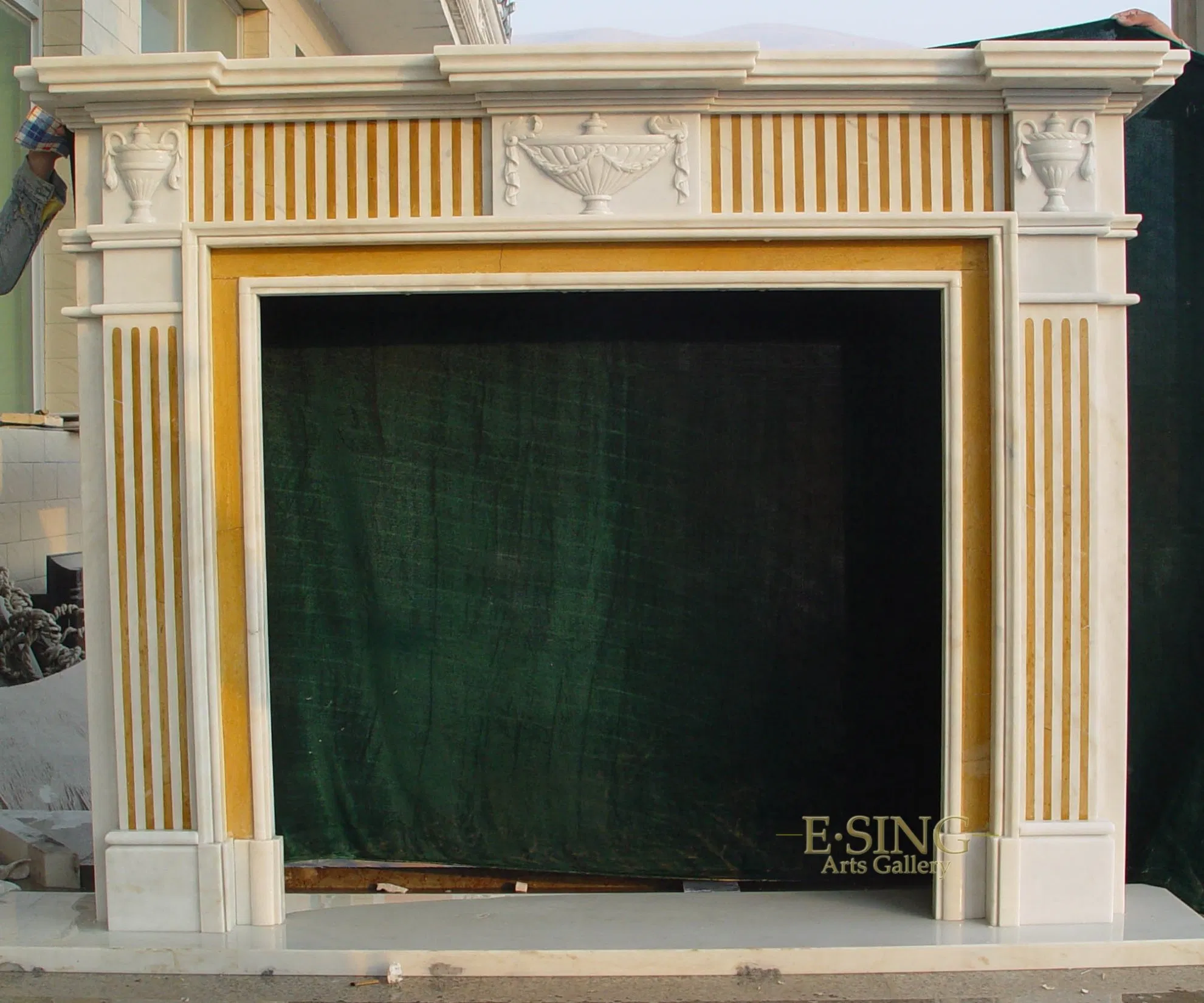 Mix Color Fancy Fireplace Classic European Fireplace