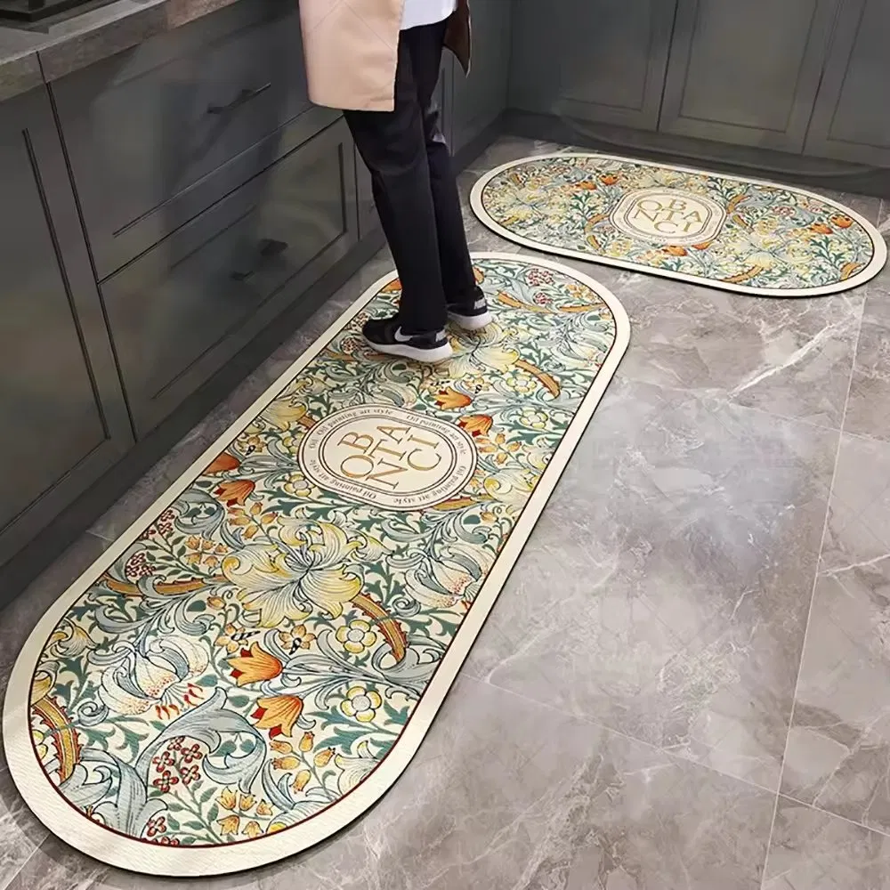 Wholesale Modern Anti-Fatigue PVC Foam Kitchen Floor Mat Novelty Design