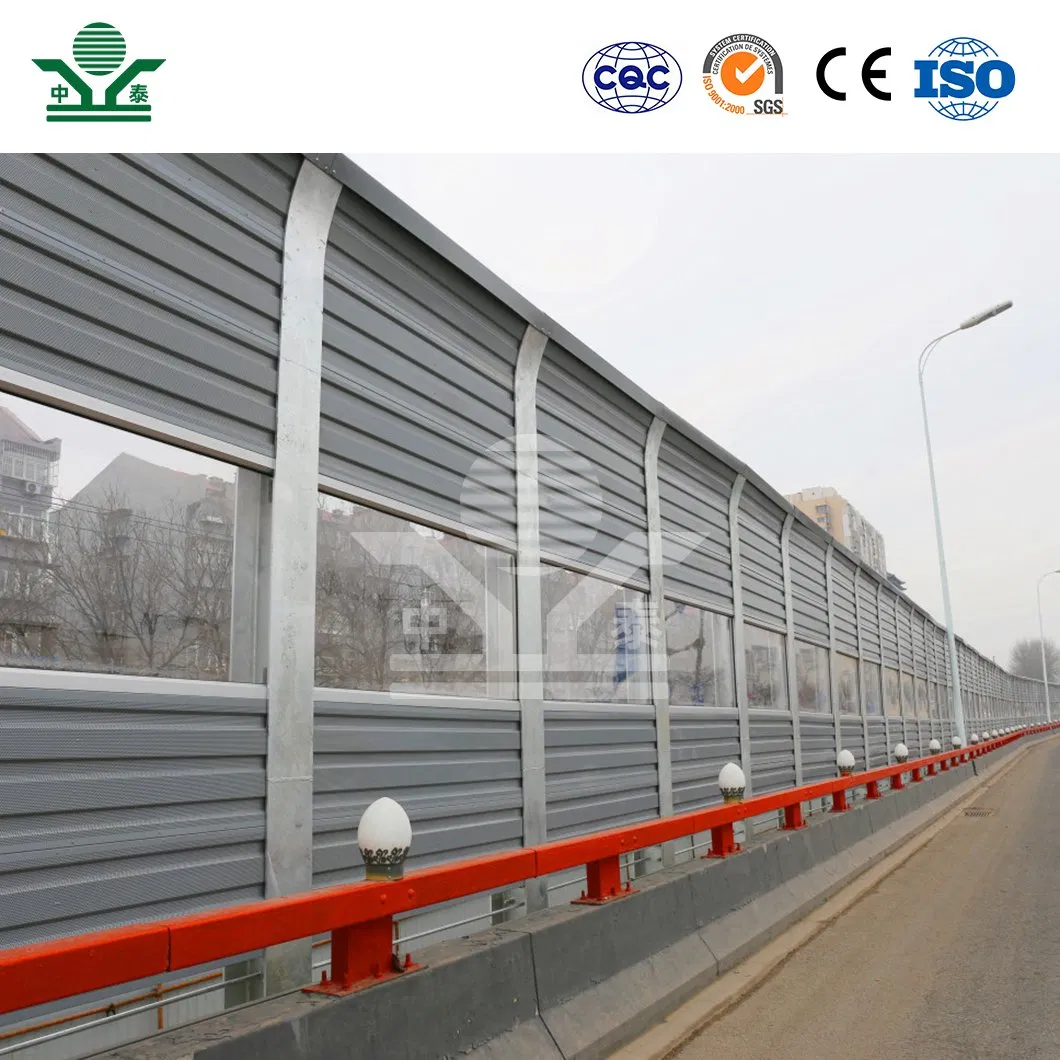 Zhongtai High Quality Noise Barrier Fence Noise Barrier Highway Noise Reduction Barrier China Factory