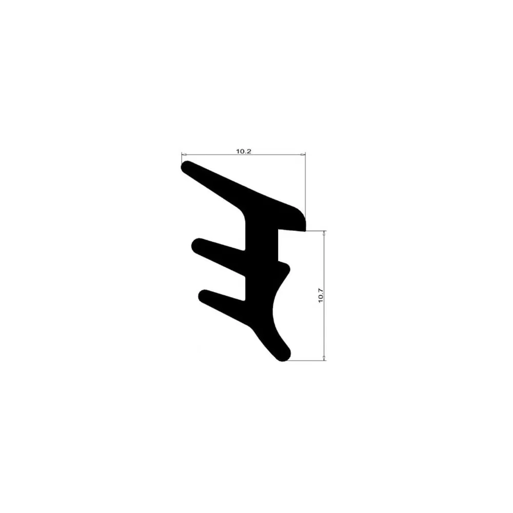 Xiongqi Manufactured Solid Extruded EPDM Gasket Sealing Strip for Windows and Doors-EPDM301