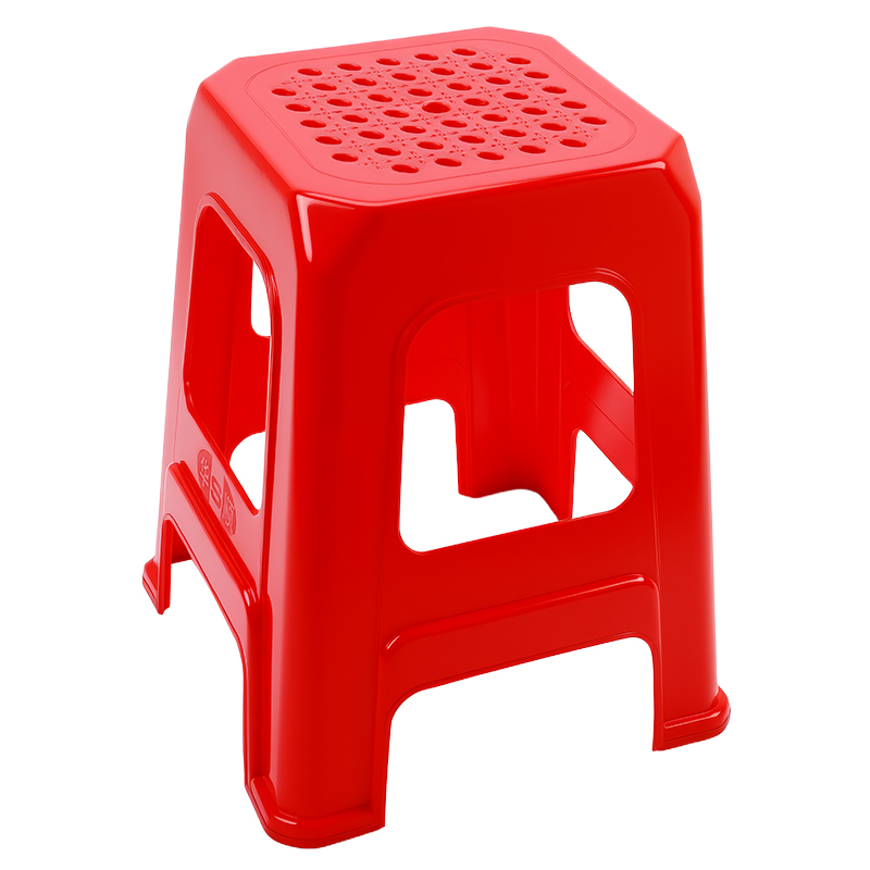 Modern Vulcanized Plastic Stackable Stool for Household Use