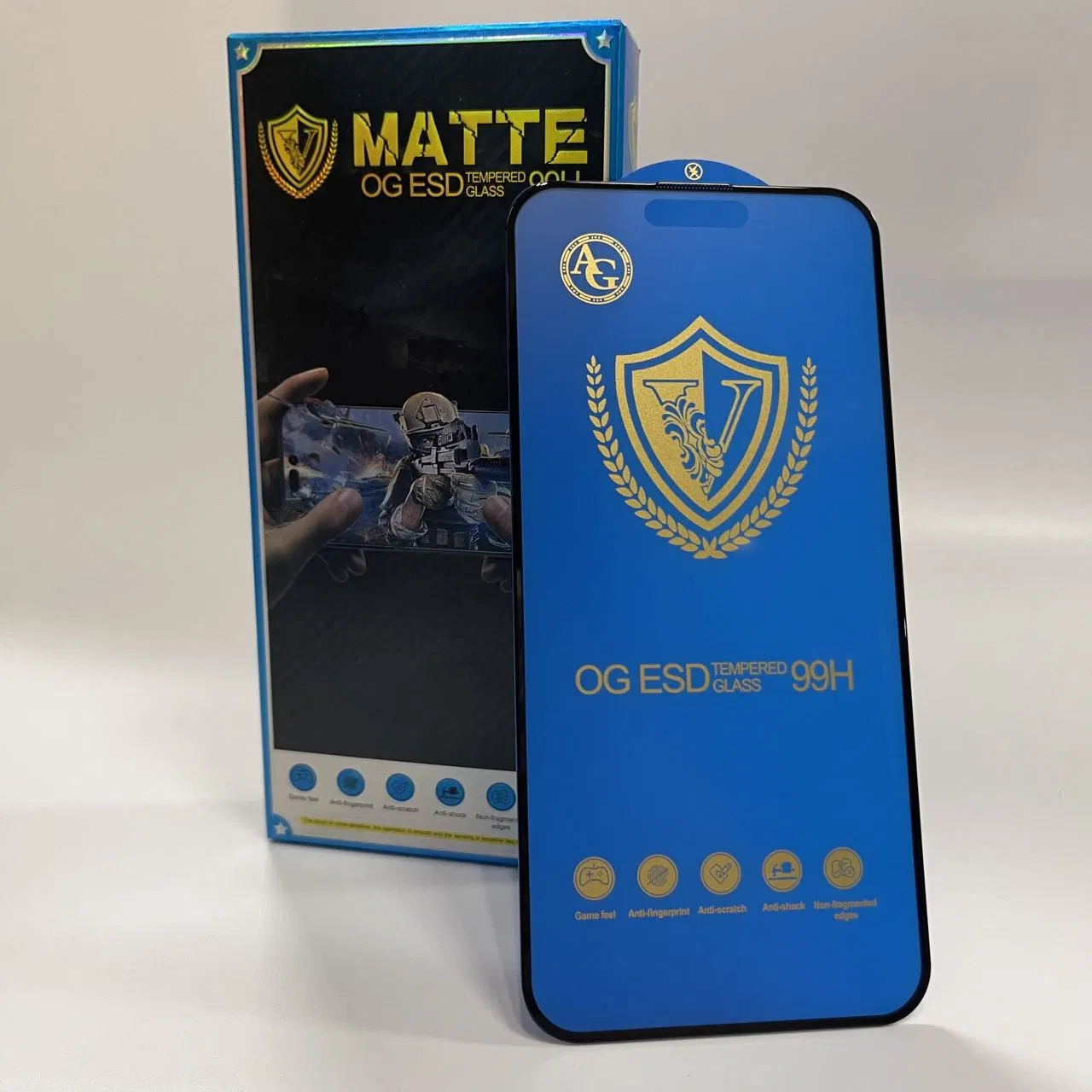 New 2025 for iPhone Screen Protector Tempered Glass High Clear Matte Anti-Finger Print 99h High-End Premium for iPhone 16 15 14 13 12 11 X Xs PRO Max Plus